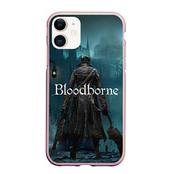 Чехол iPhone 11 матовый Bloodborne, цвет: 3D-светло-розовый