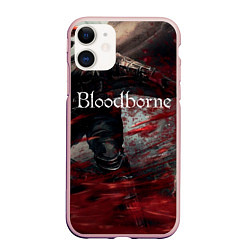 Чехол iPhone 11 матовый Bloodborne, цвет: 3D-светло-розовый