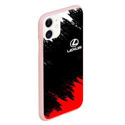 Чехол iPhone 11 матовый LEXUS, цвет: 3D-светло-розовый — фото 2