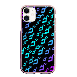Чехол iPhone 11 матовый JOJOS BIZARRE ADVENTURE, цвет: 3D-светло-розовый