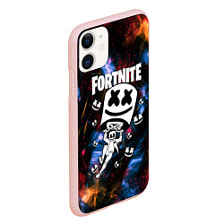 Чехол iPhone 11 матовый FORTNITE x MARSHMELLO, цвет: 3D-светло-розовый — фото 2