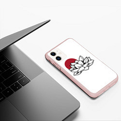 Чехол iPhone 11 матовый Кувшинка Z, цвет: 3D-светло-розовый — фото 2