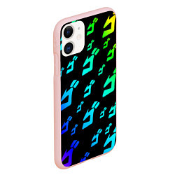 Чехол iPhone 11 матовый JoJo Bizarre Adventure, цвет: 3D-светло-розовый — фото 2