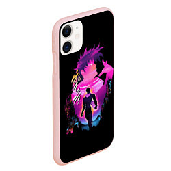 Чехол iPhone 11 матовый JoJo’s Bizarre Adventure, цвет: 3D-светло-розовый — фото 2