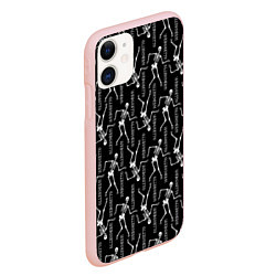 Чехол iPhone 11 матовый WEBGHETTO, цвет: 3D-светло-розовый — фото 2