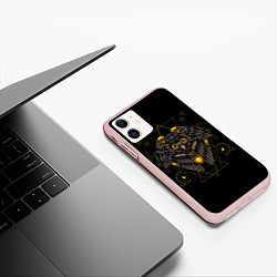 Чехол iPhone 11 матовый Киберсова, цвет: 3D-светло-розовый — фото 2