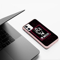 Чехол iPhone 11 матовый Mozzie, цвет: 3D-светло-розовый — фото 2