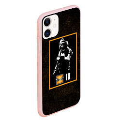 Чехол iPhone 11 матовый Iq, цвет: 3D-светло-розовый — фото 2