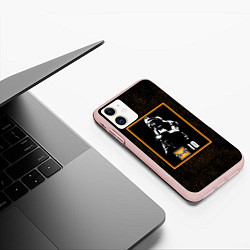 Чехол iPhone 11 матовый Iq, цвет: 3D-светло-розовый — фото 2