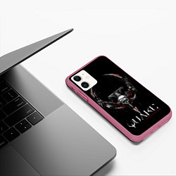 Чехол iPhone 11 матовый Quake Champions, цвет: 3D-малиновый — фото 2