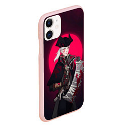 Чехол iPhone 11 матовый Охотница, цвет: 3D-светло-розовый — фото 2