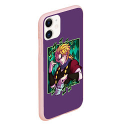 Чехол iPhone 11 матовый Dio Brando JoJo, цвет: 3D-светло-розовый — фото 2