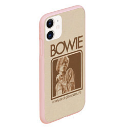 Чехол iPhone 11 матовый Im Only Dancing - David Bowie, цвет: 3D-светло-розовый — фото 2