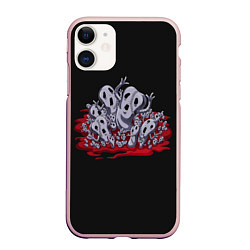 Чехол iPhone 11 матовый Metallica Jo Jo, цвет: 3D-светло-розовый