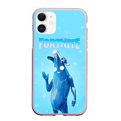 Чехол iPhone 11 матовый Frozen Peely Банан, цвет: 3D-светло-розовый