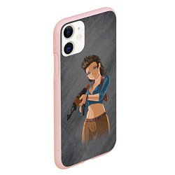 Чехол iPhone 11 матовый Nathan Drake girl from Uncharted by sexygirlsdraw, цвет: 3D-светло-розовый — фото 2