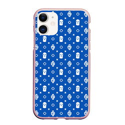 Чехол iPhone 11 матовый Blue Dope Camo Dope Street Market, цвет: 3D-светло-розовый