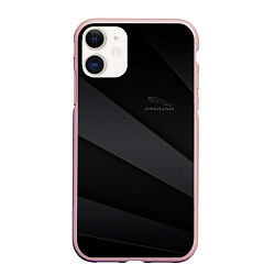 Чехол iPhone 11 матовый JAGUR ЯГУАР autosport, цвет: 3D-светло-розовый