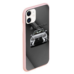 Чехол iPhone 11 матовый Lexus auto, цвет: 3D-светло-розовый — фото 2