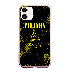 Чехол iPhone 11 матовый Nirvana piranha, цвет: 3D-светло-розовый