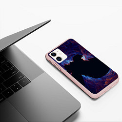 Чехол iPhone 11 матовый Ледяной Коралловый Риф, цвет: 3D-светло-розовый — фото 2