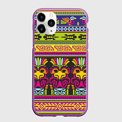 Чехол iPhone 11 Pro матовый Мексика, цвет: 3D-фиолетовый