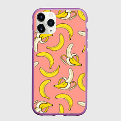 Чехол iPhone 11 Pro матовый Банан 1, цвет: 3D-фиолетовый