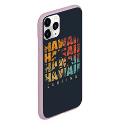 Чехол iPhone 11 Pro матовый Hawaii Surfing, цвет: 3D-розовый — фото 2