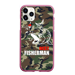 Чехол iPhone 11 Pro матовый Best fisherman