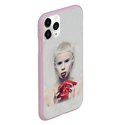 Чехол iPhone 11 Pro матовый Die Antwoord: Blooded Heart, цвет: 3D-розовый — фото 2