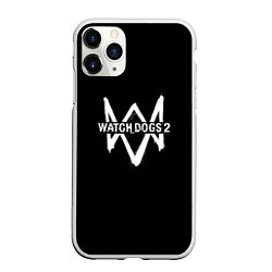 Чехол iPhone 11 Pro матовый WATCH DOGS 2, цвет: 3D-белый