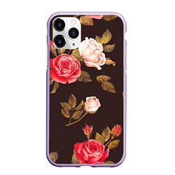 Чехол iPhone 11 Pro матовый Мотив из роз