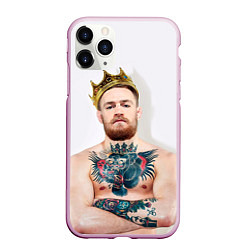 Чехол iPhone 11 Pro матовый Макгрегор король, цвет: 3D-розовый