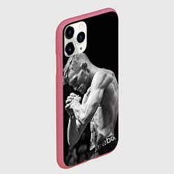 Чехол iPhone 11 Pro матовый Conor McGregor: Mono, цвет: 3D-малиновый — фото 2