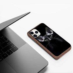 Чехол iPhone 11 Pro матовый Сфинкс 2, цвет: 3D-коричневый — фото 2