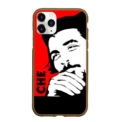 Чехол iPhone 11 Pro матовый Че Гевара, цвет: 3D-коричневый