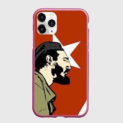 Чехол iPhone 11 Pro матовый Куба, цвет: 3D-малиновый