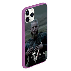 Чехол iPhone 11 Pro матовый Vikings: Ragnarr Lodbrok, цвет: 3D-фиолетовый — фото 2