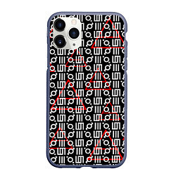 Чехол iPhone 11 Pro матовый 30 STM: Symbol Pattern, цвет: 3D-серый