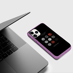 Чехол iPhone 11 Pro матовый Twenty one pilots: Blurrveace, цвет: 3D-фиолетовый — фото 2