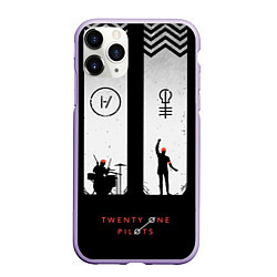 Чехол iPhone 11 Pro матовый Twenty One Pilots: Lines, цвет: 3D-светло-сиреневый