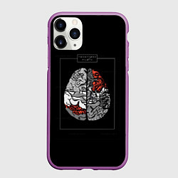 Чехол iPhone 11 Pro матовый Twenty one pilots: brain