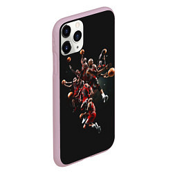 Чехол iPhone 11 Pro матовый Michael Jordan Style, цвет: 3D-розовый — фото 2