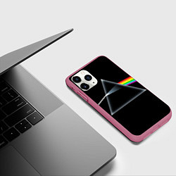 Чехол iPhone 11 Pro матовый Pink floyd, цвет: 3D-малиновый — фото 2