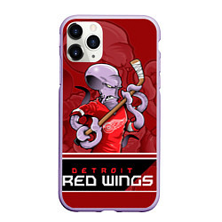 Чехол iPhone 11 Pro матовый Detroit Red Wings