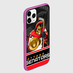 Чехол iPhone 11 Pro матовый Ottawa Senators, цвет: 3D-фиолетовый — фото 2