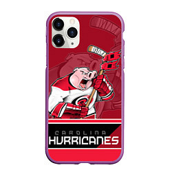 Чехол iPhone 11 Pro матовый Carolina Hurricanes