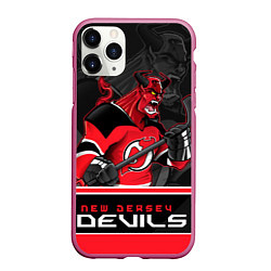 Чехол iPhone 11 Pro матовый New Jersey Devils