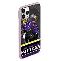 Чехол iPhone 11 Pro матовый Los Angeles Kings, цвет: 3D-розовый — фото 2