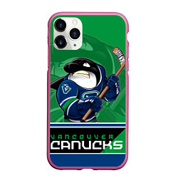 Чехол iPhone 11 Pro матовый Vancouver Canucks